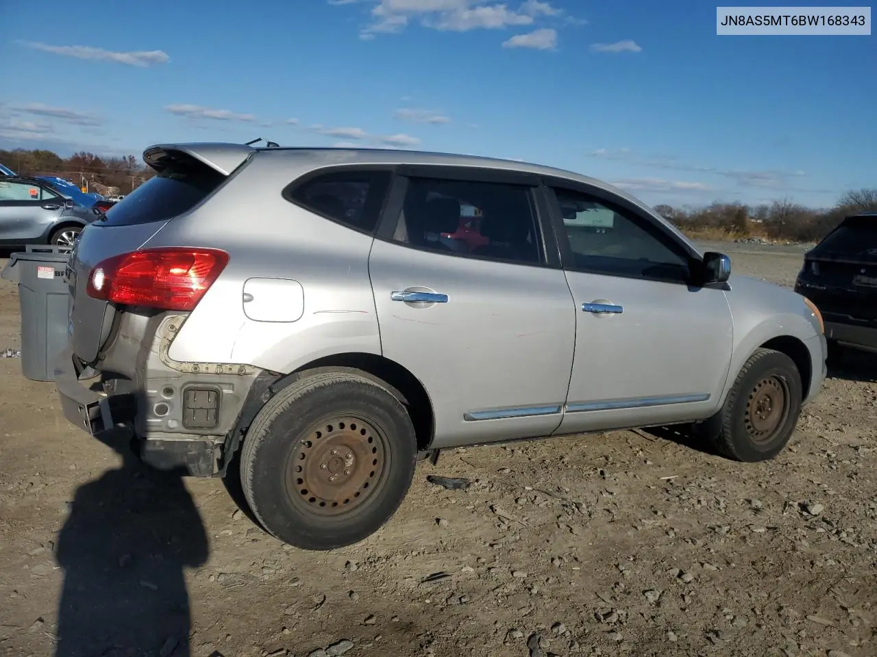 JN8AS5MT6BW168343 2011 Nissan Rogue S