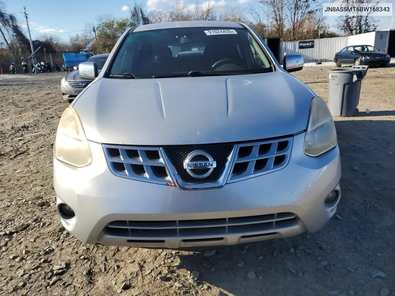JN8AS5MT6BW168343 2011 Nissan Rogue S
