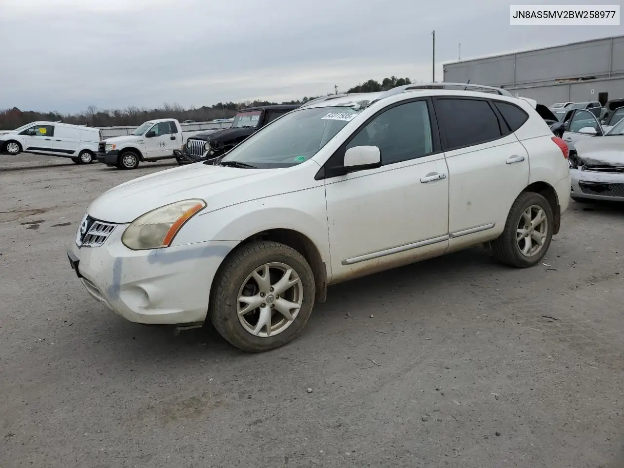 JN8AS5MV2BW258977 2011 Nissan Rogue S