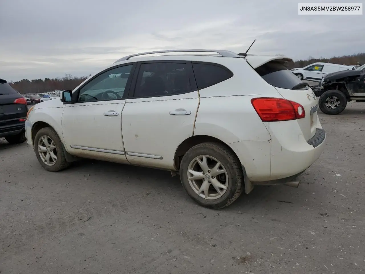 JN8AS5MV2BW258977 2011 Nissan Rogue S