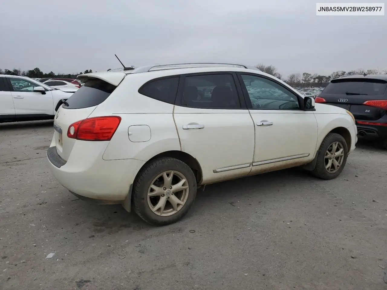 JN8AS5MV2BW258977 2011 Nissan Rogue S