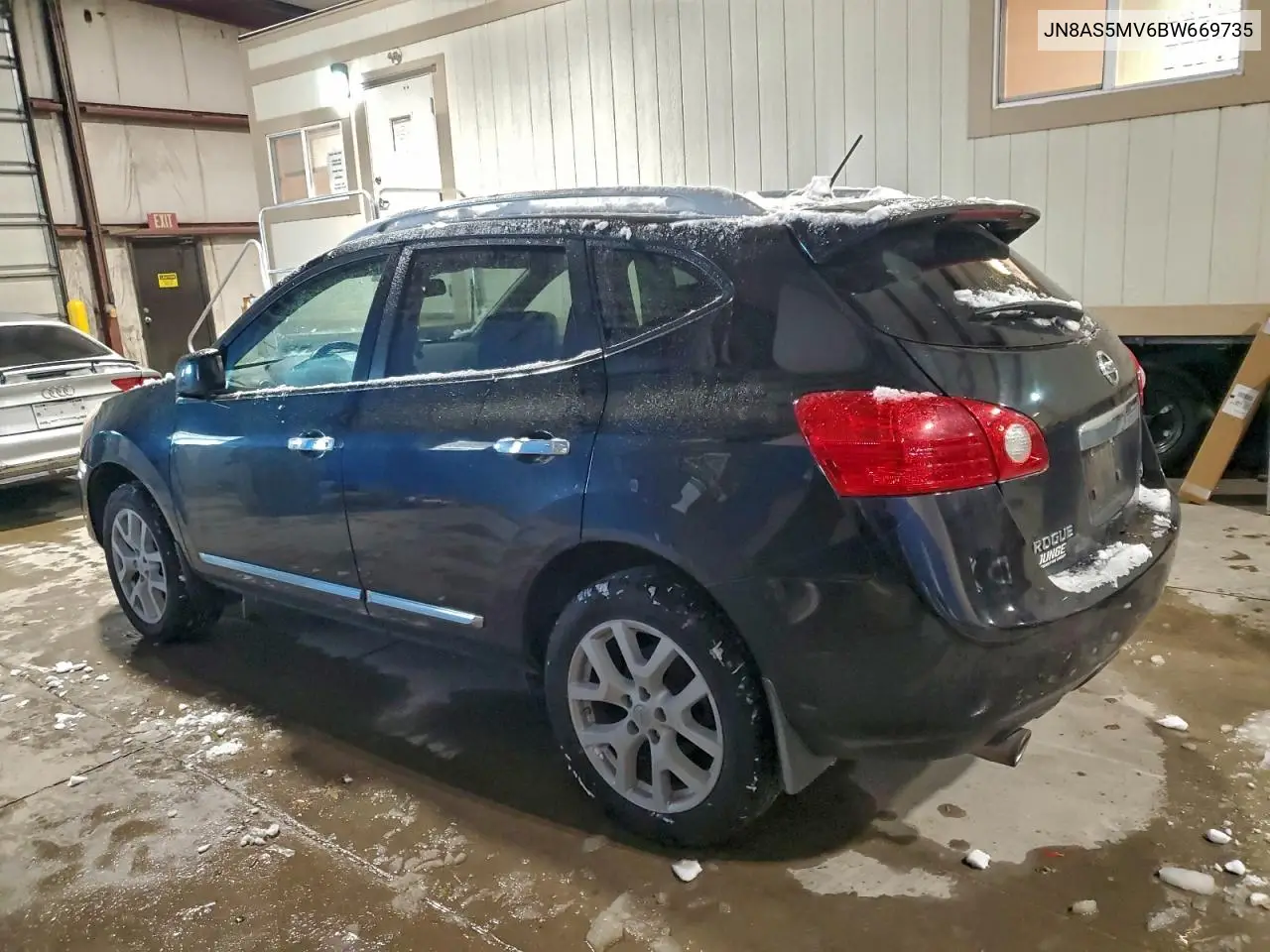 JN8AS5MV6BW669735 2011 Nissan Rogue S