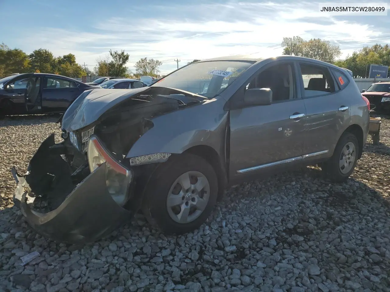 JN8AS5MT3CW280499 2012 Nissan Rogue S