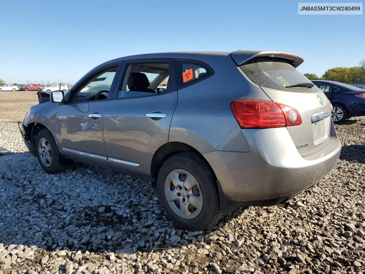 JN8AS5MT3CW280499 2012 Nissan Rogue S