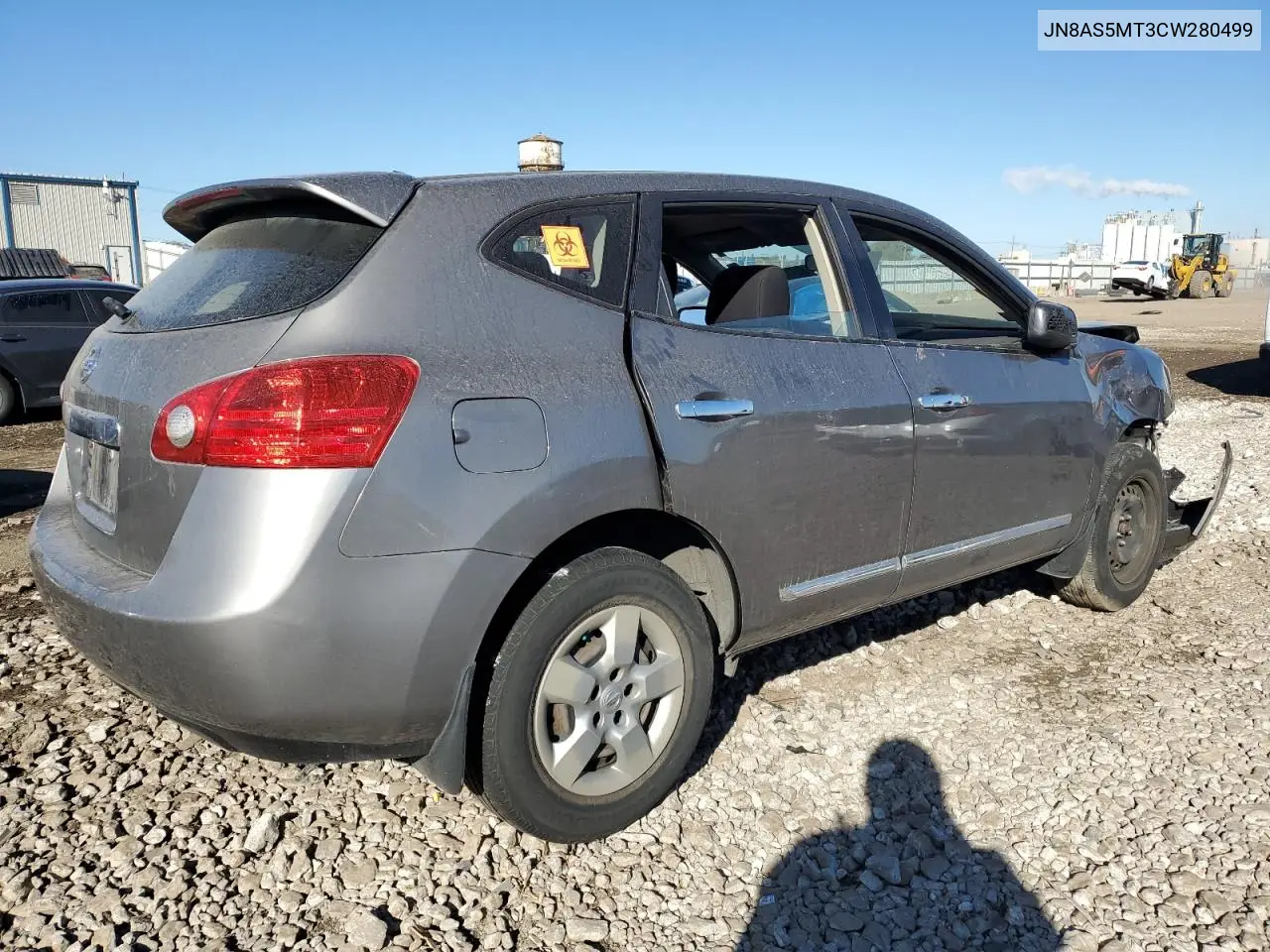 JN8AS5MT3CW280499 2012 Nissan Rogue S