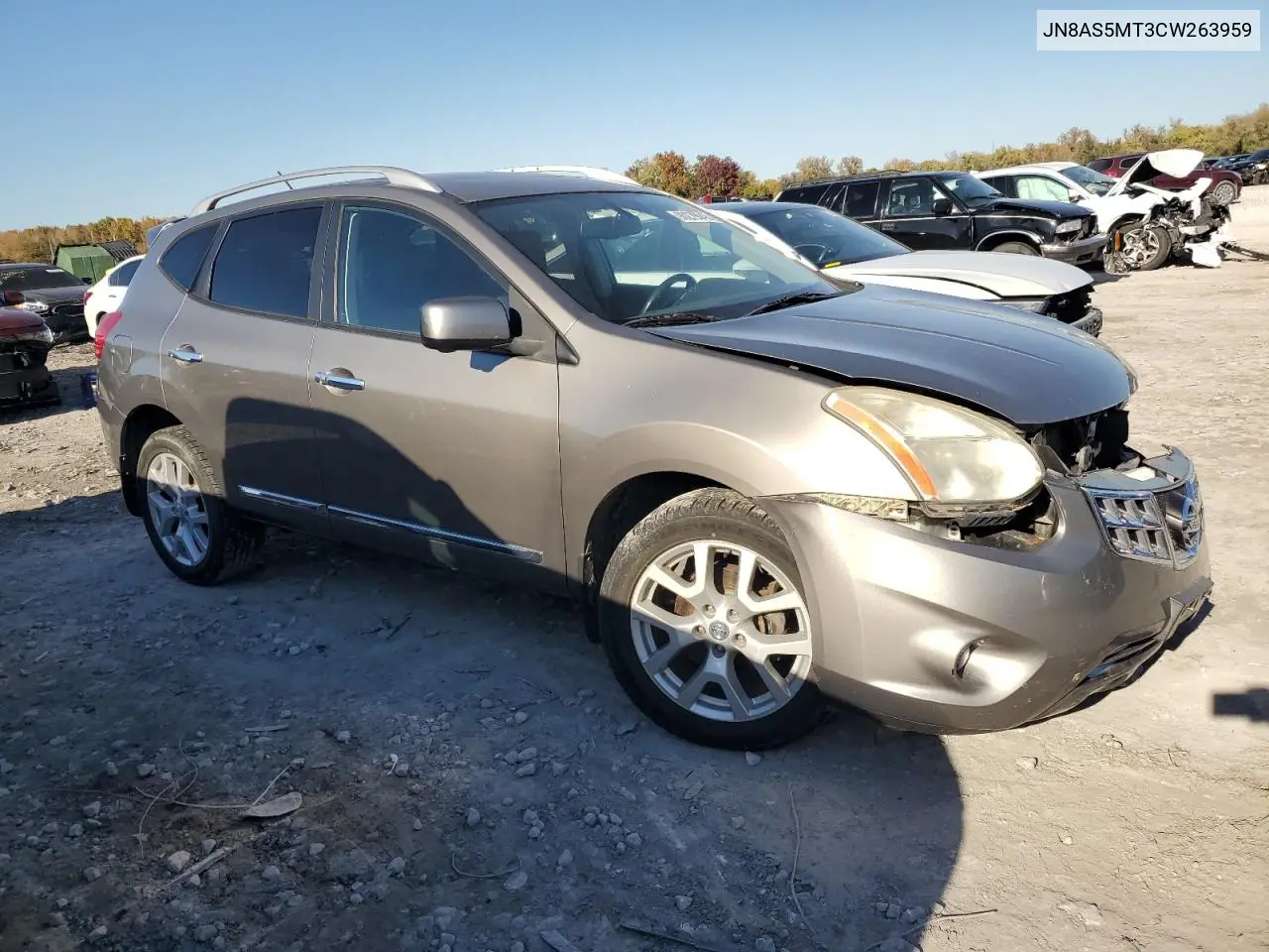 JN8AS5MT3CW263959 2012 Nissan Rogue S