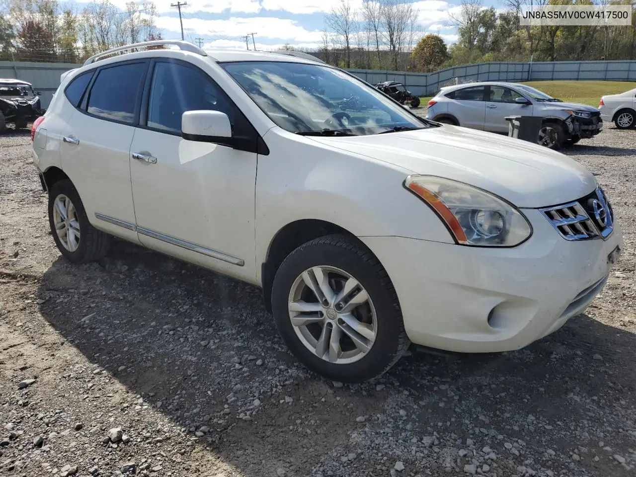 JN8AS5MV0CW417500 2012 Nissan Rogue S