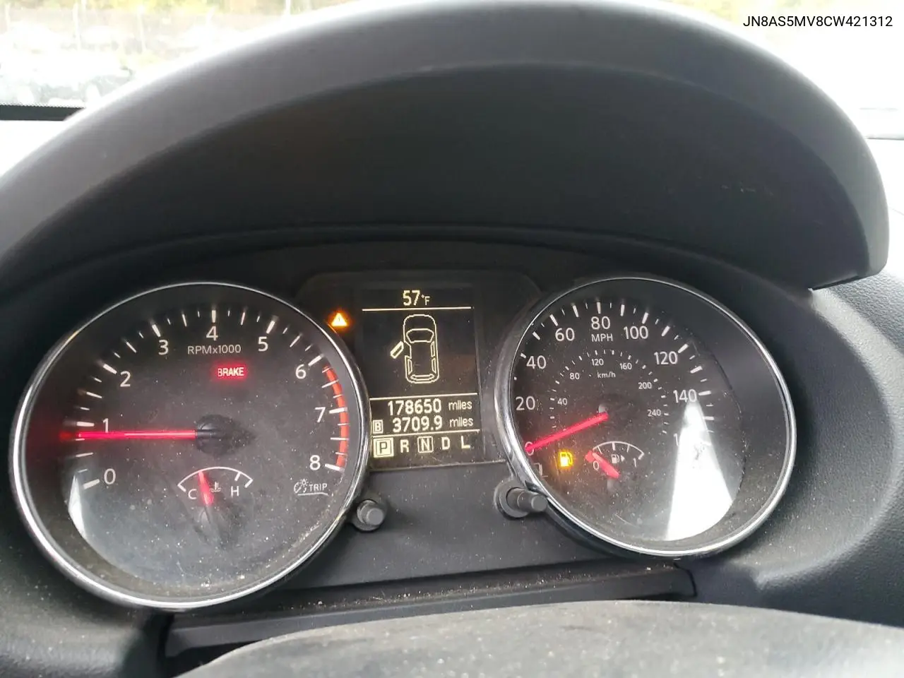 JN8AS5MV8CW421312 2012 Nissan Rogue S