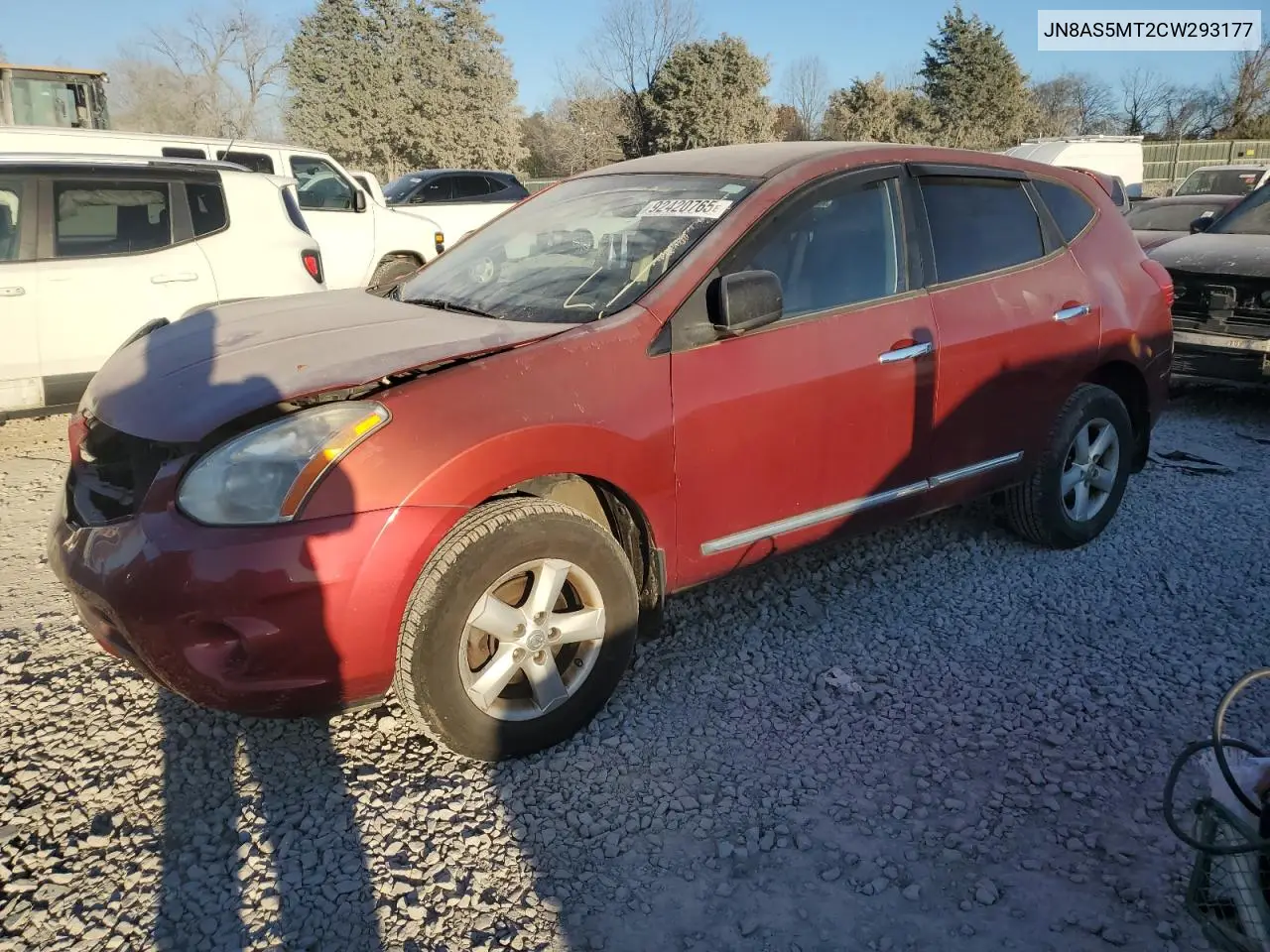 JN8AS5MT2CW293177 2012 Nissan Rogue S