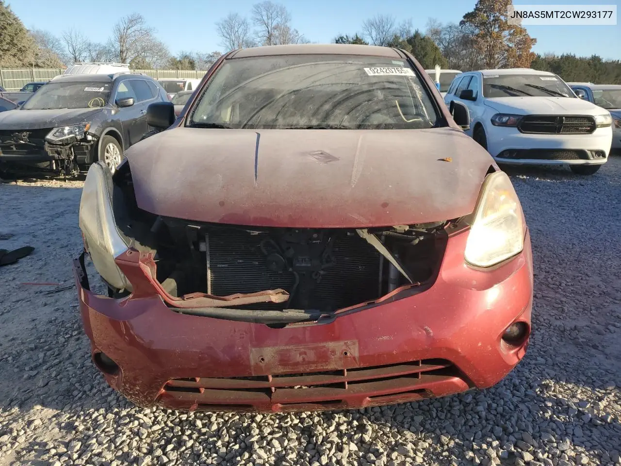 JN8AS5MT2CW293177 2012 Nissan Rogue S