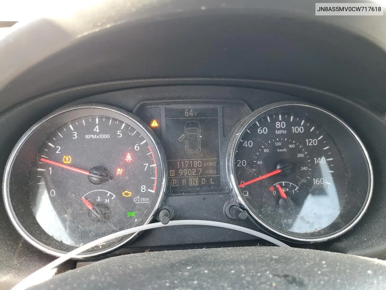 JN8AS5MV0CW717618 2012 Nissan Rogue S
