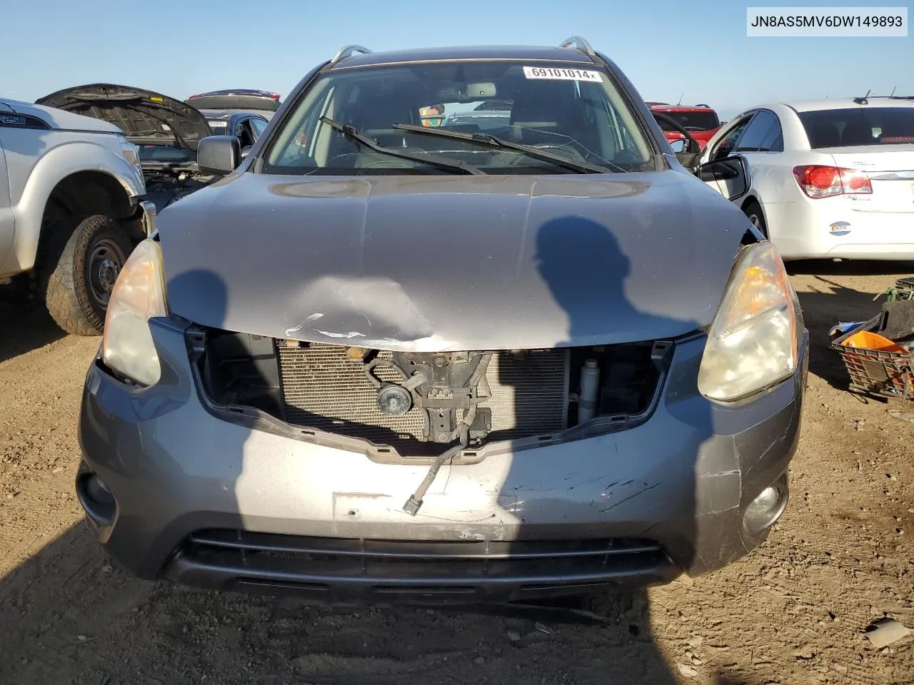 2013 Nissan Rogue S VIN: JN8AS5MV6DW149893 Lot: 69101014