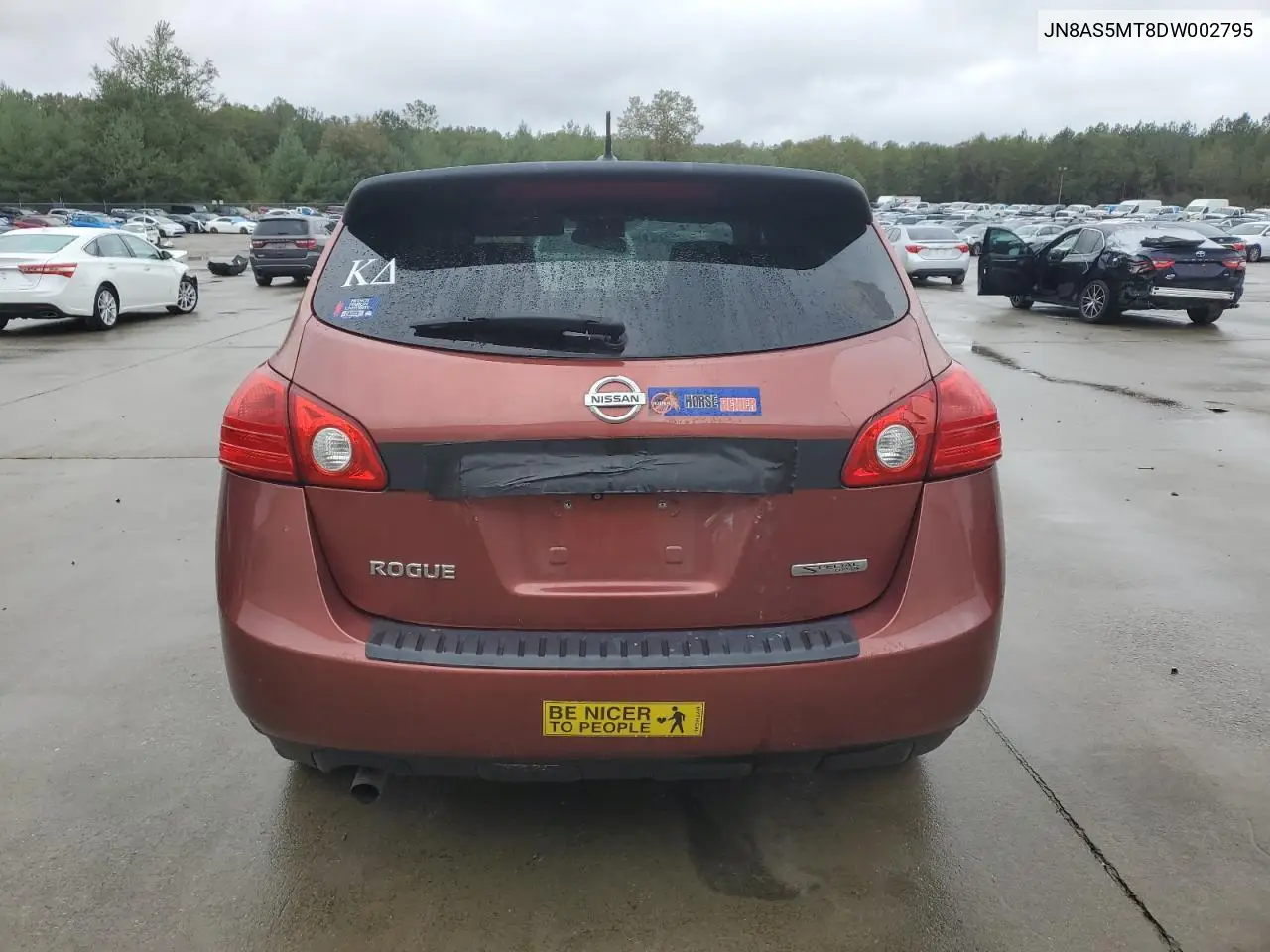 JN8AS5MT8DW002795 2013 Nissan Rogue S