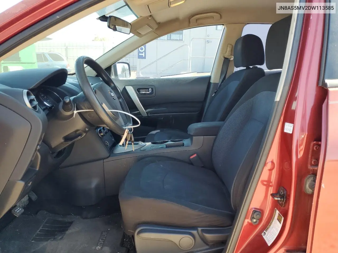 JN8AS5MV2DW113585 2013 Nissan Rogue S
