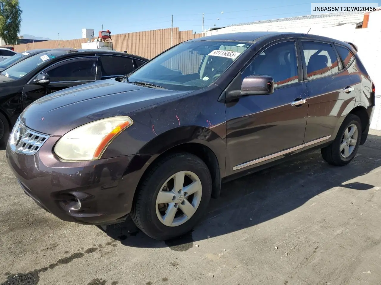 JN8AS5MT2DW020466 2013 Nissan Rogue S