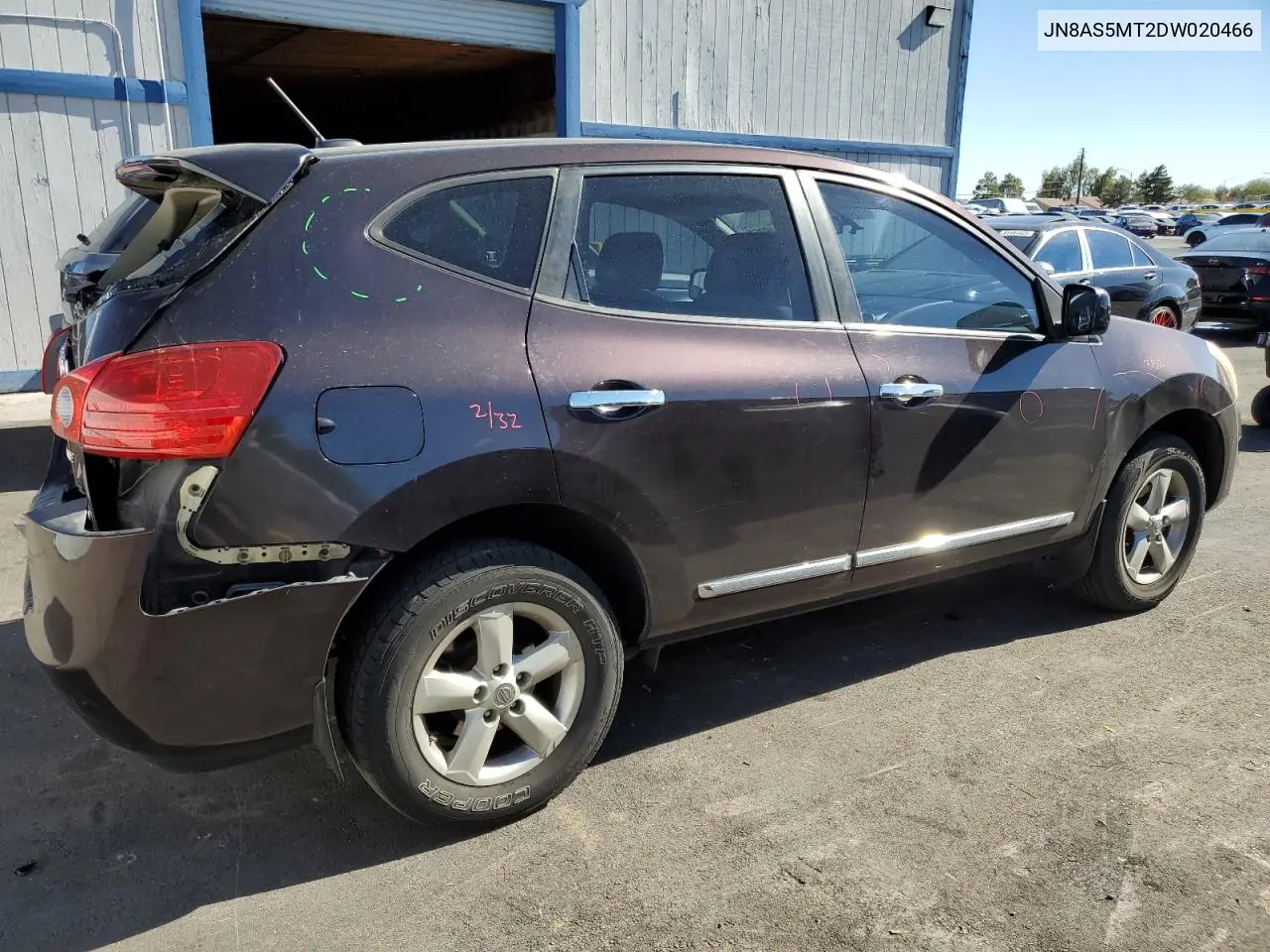 JN8AS5MT2DW020466 2013 Nissan Rogue S