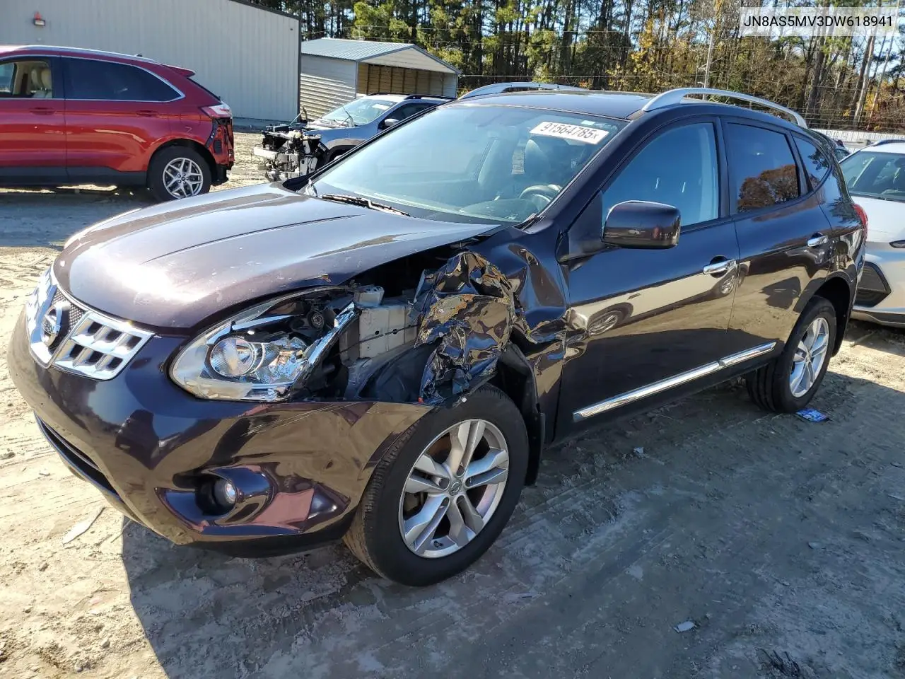 JN8AS5MV3DW618941 2013 Nissan Rogue S