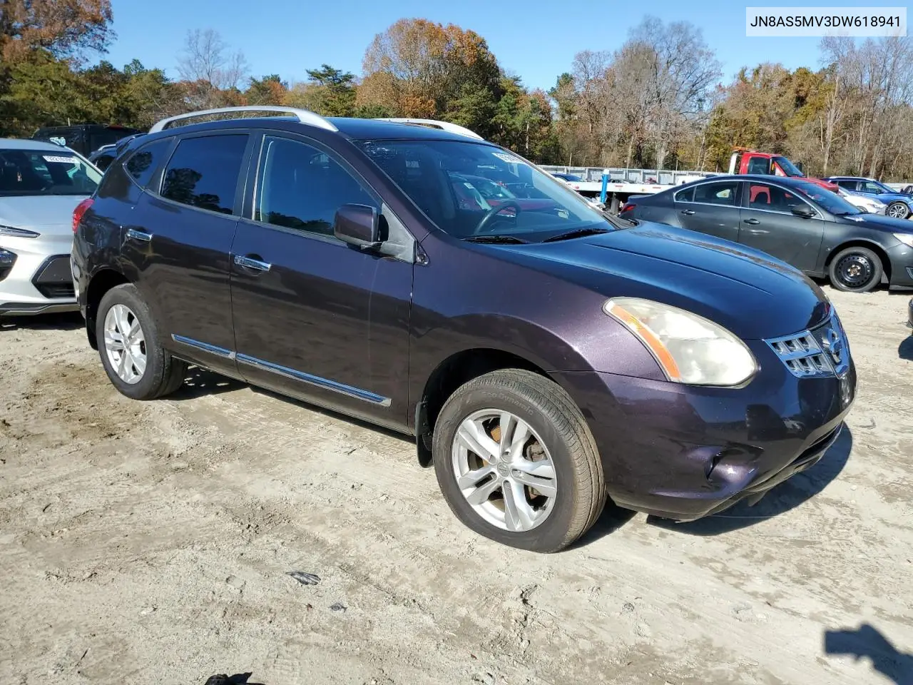 JN8AS5MV3DW618941 2013 Nissan Rogue S