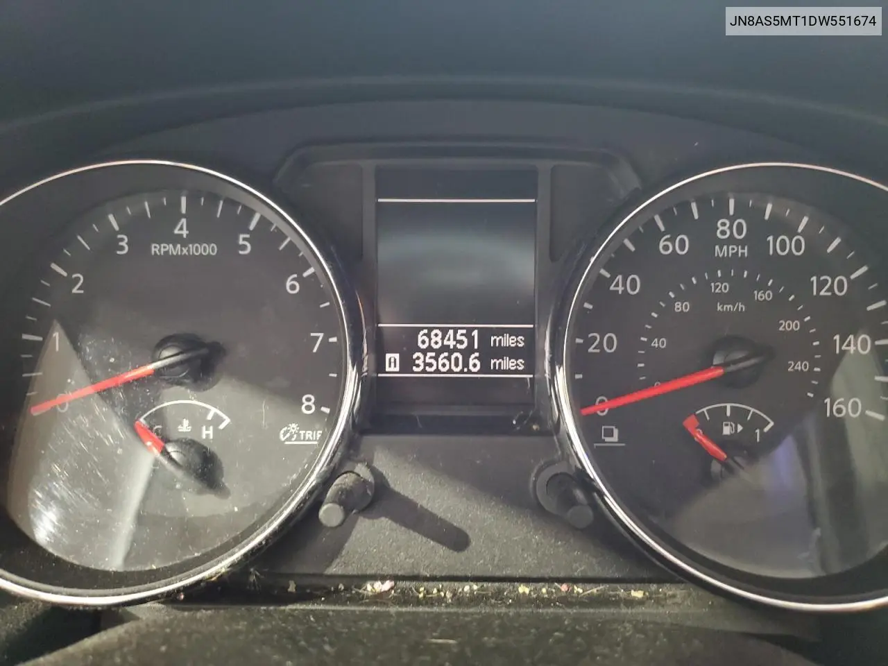 JN8AS5MT1DW551674 2013 Nissan Rogue S