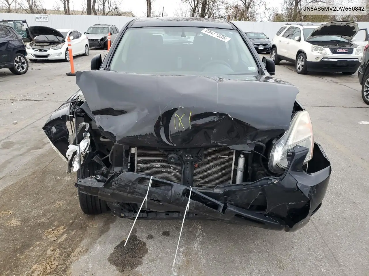 JN8AS5MV2DW660842 2013 Nissan Rogue S