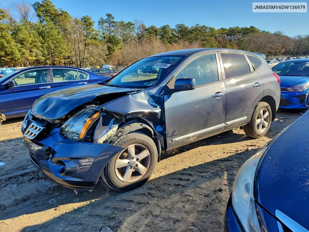 JN8AS5MV6DW136979 2013 Nissan Rogue S