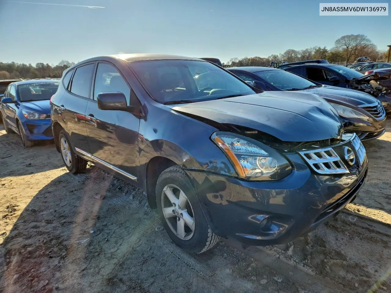 JN8AS5MV6DW136979 2013 Nissan Rogue S