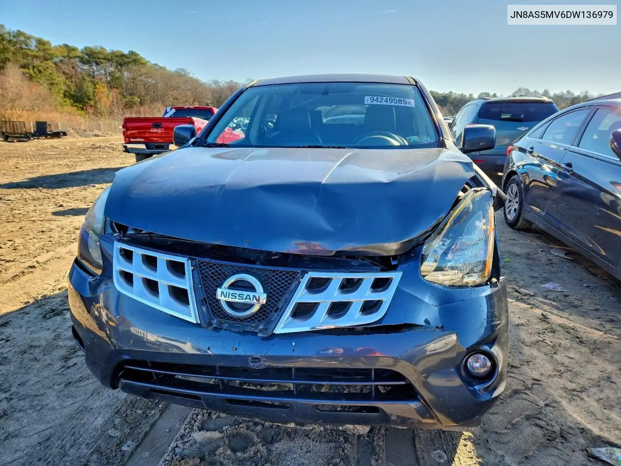 JN8AS5MV6DW136979 2013 Nissan Rogue S
