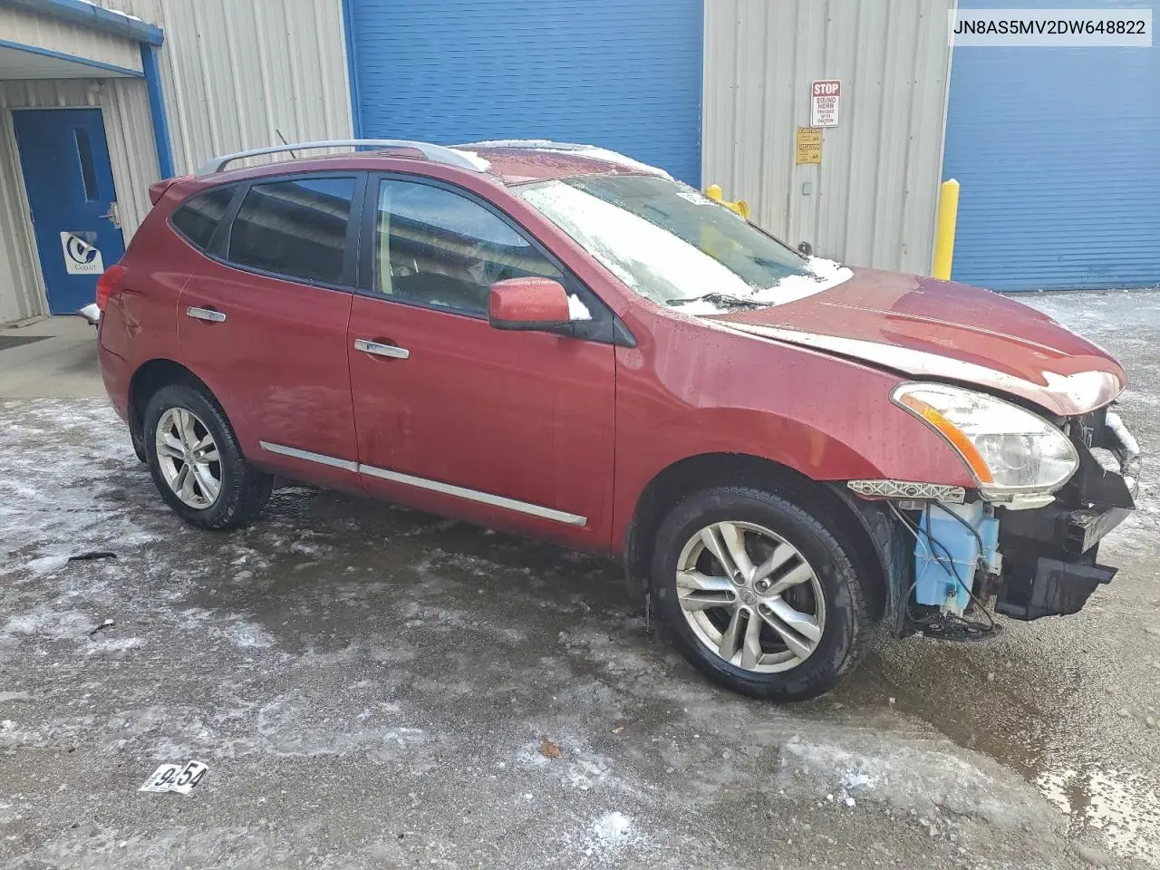 JN8AS5MV2DW648822 2013 Nissan Rogue S