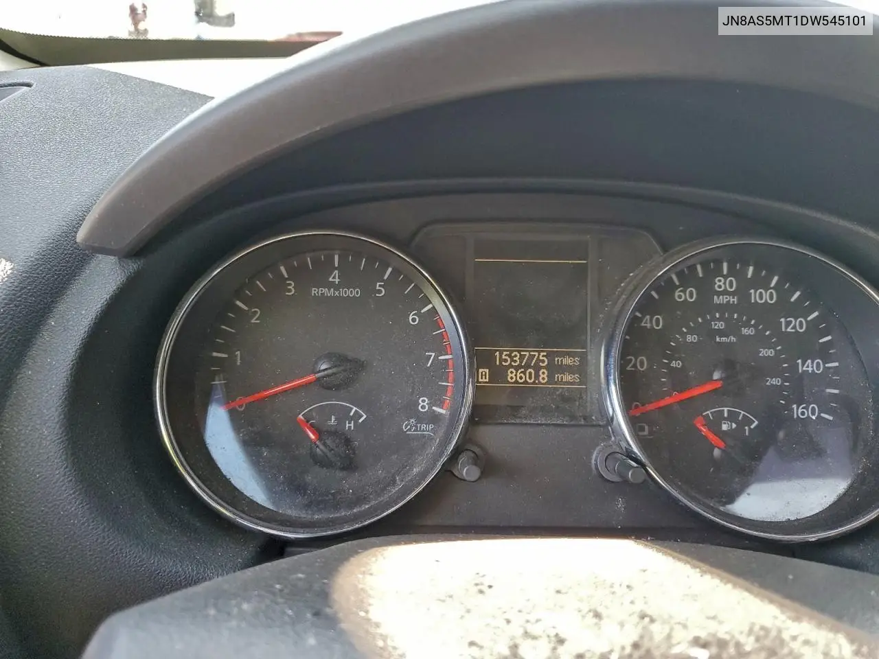 JN8AS5MT1DW545101 2013 Nissan Rogue S