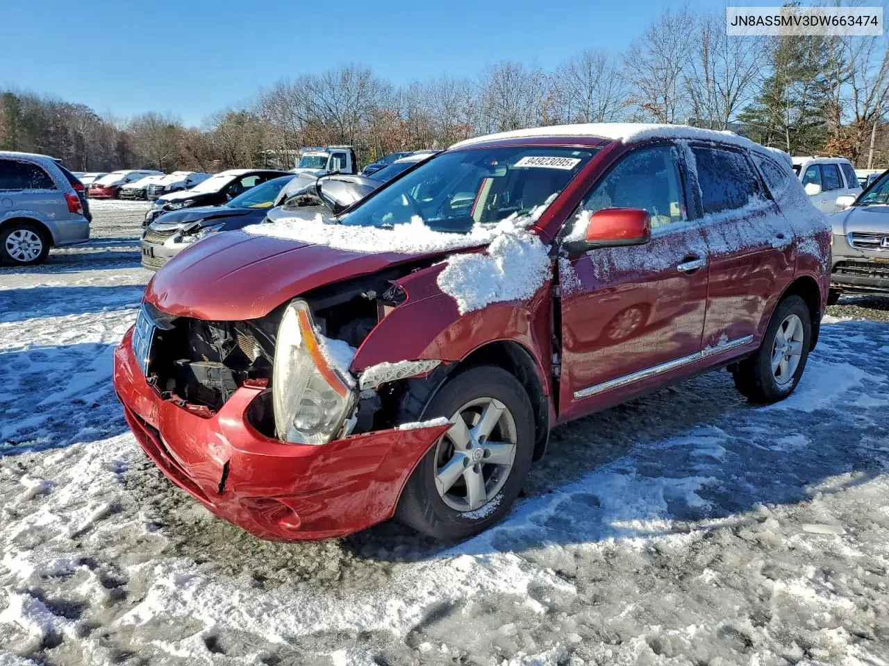 JN8AS5MV3DW663474 2013 Nissan Rogue S