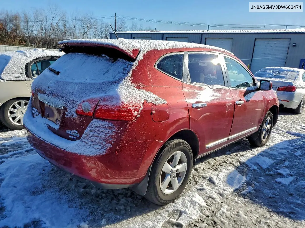 JN8AS5MV3DW663474 2013 Nissan Rogue S