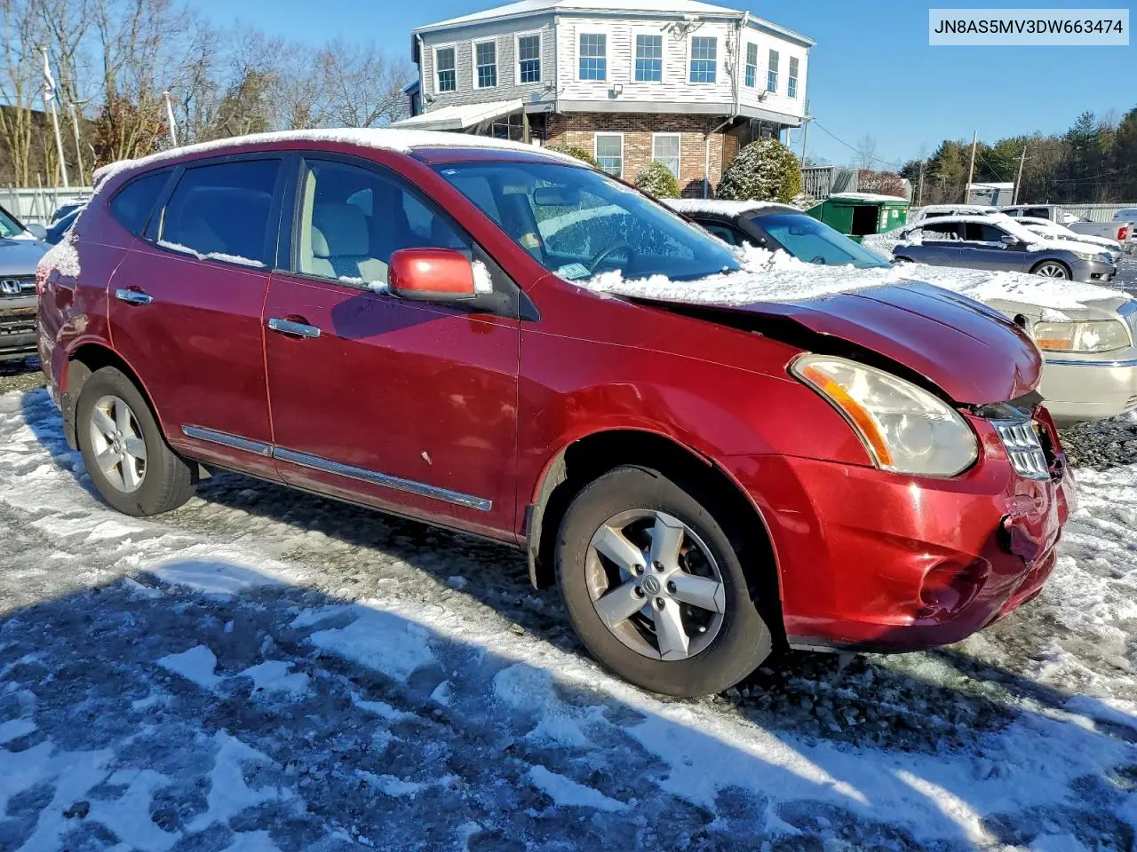 JN8AS5MV3DW663474 2013 Nissan Rogue S