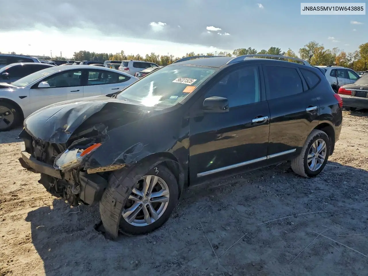 JN8AS5MV1DW643885 2013 Nissan Rogue S
