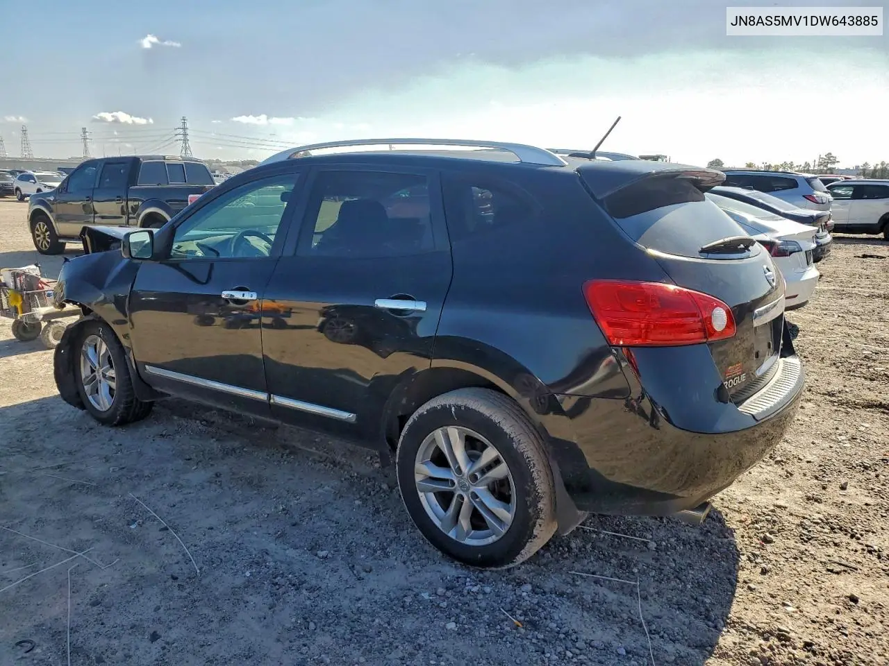 JN8AS5MV1DW643885 2013 Nissan Rogue S