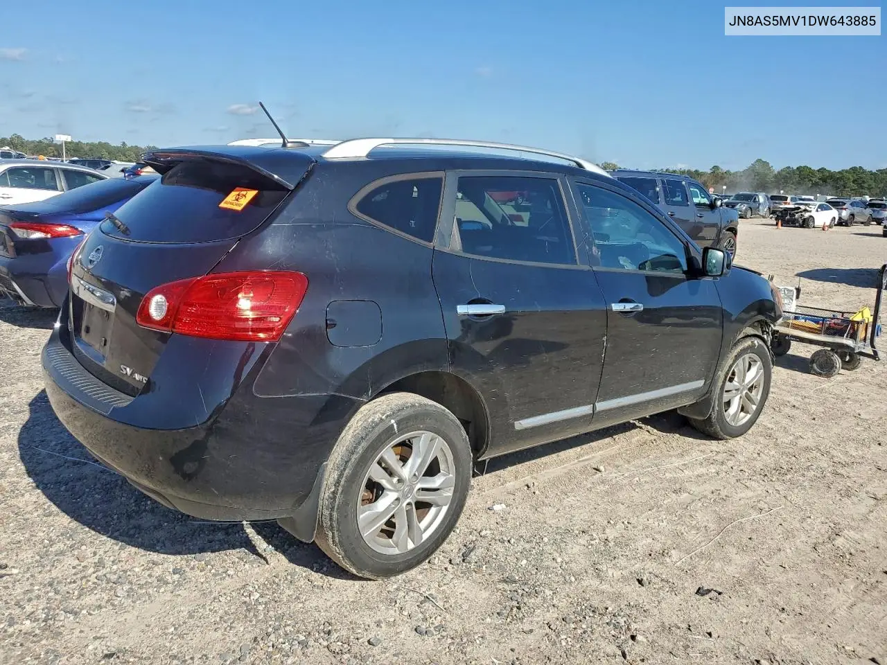 JN8AS5MV1DW643885 2013 Nissan Rogue S