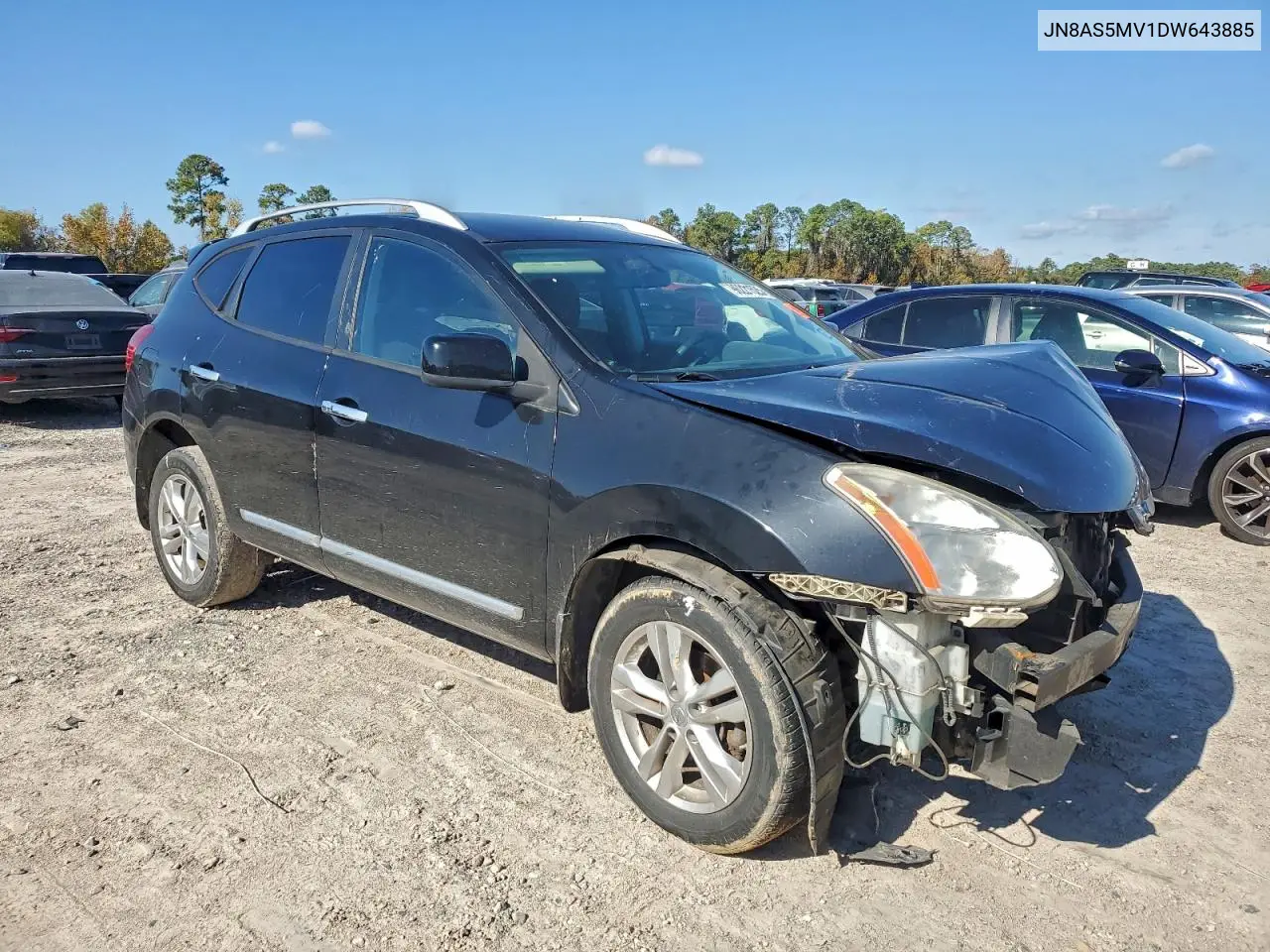 JN8AS5MV1DW643885 2013 Nissan Rogue S