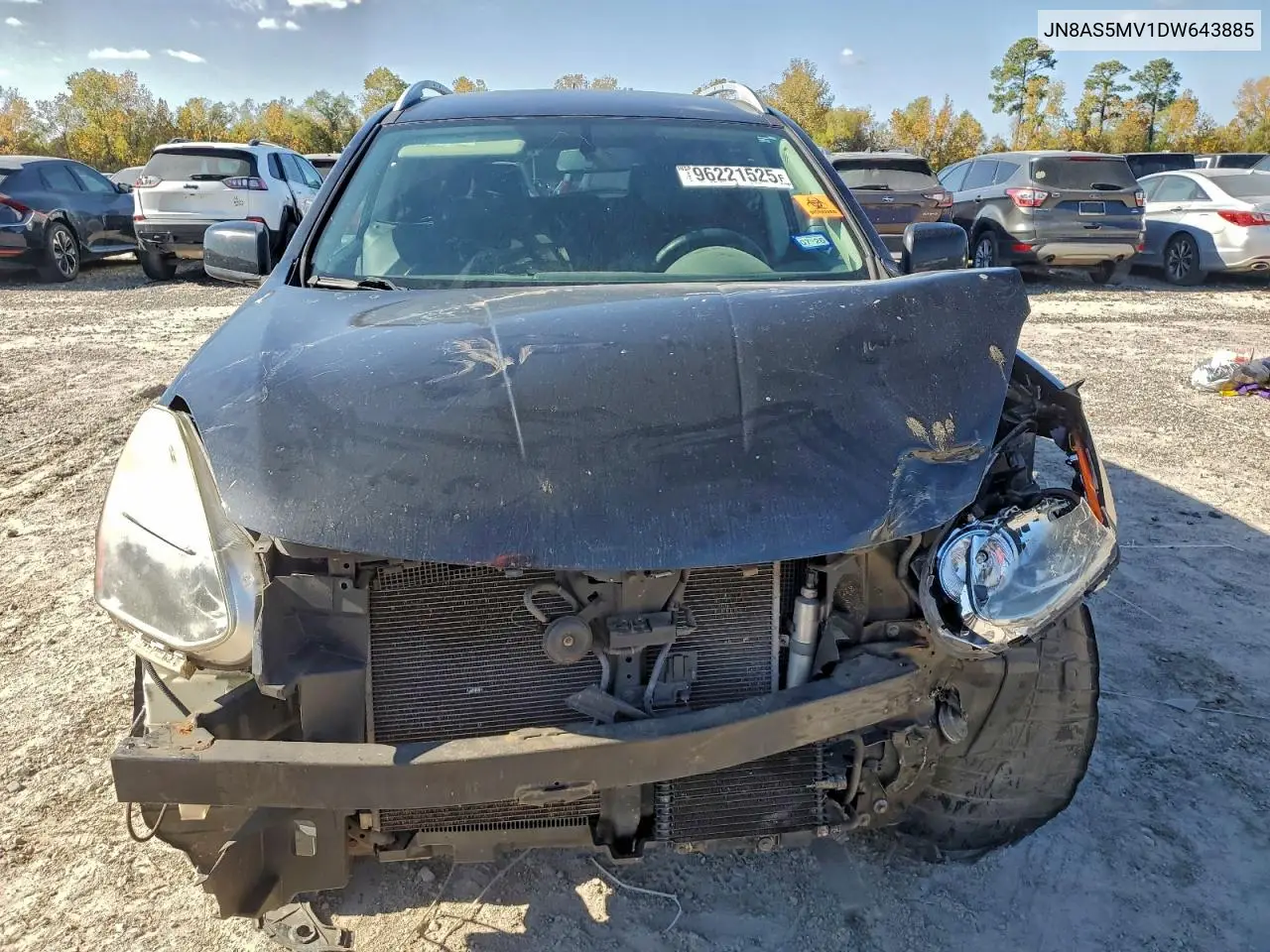 JN8AS5MV1DW643885 2013 Nissan Rogue S