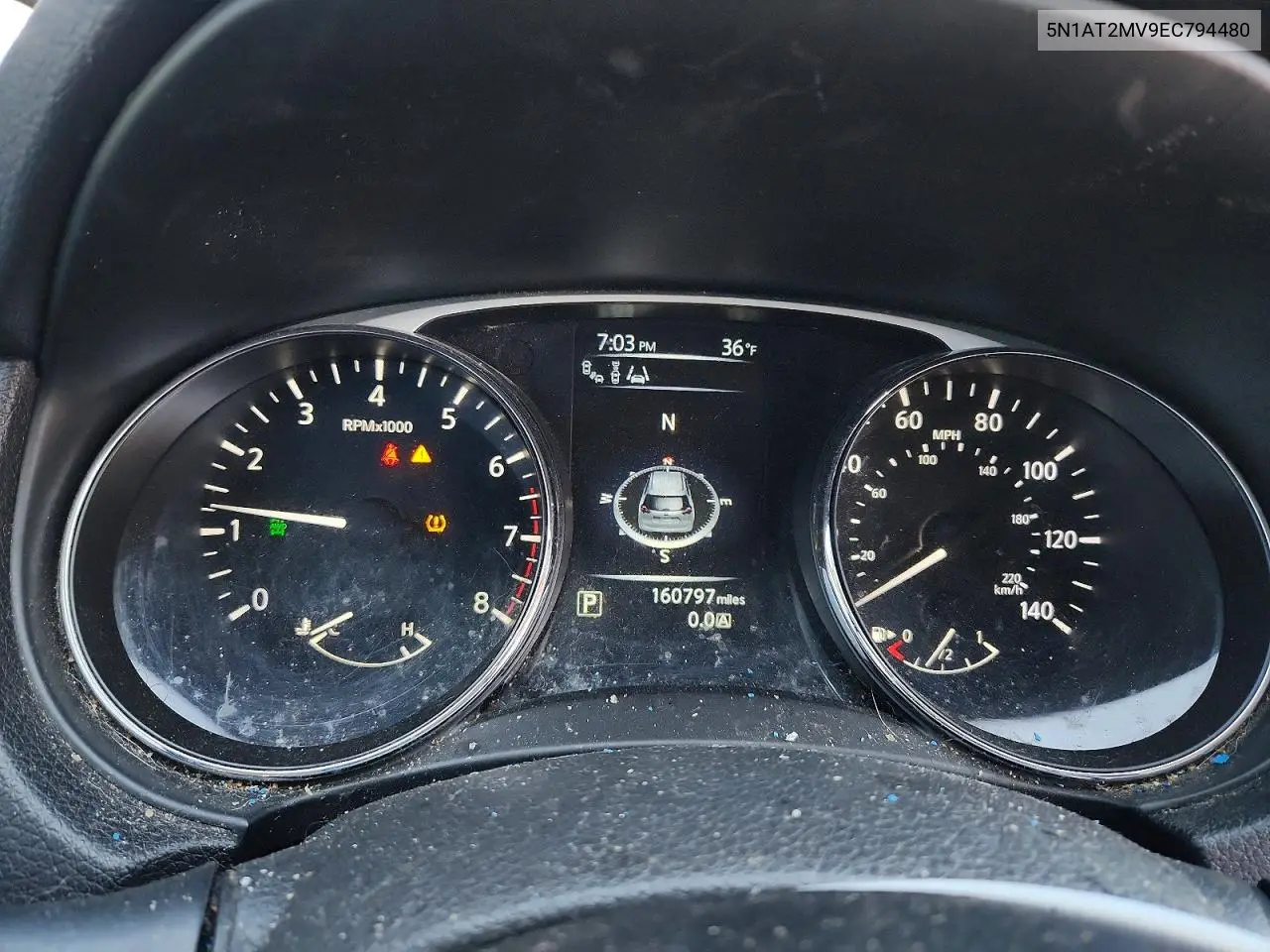 5N1AT2MV9EC794480 2014 Nissan Rogue S