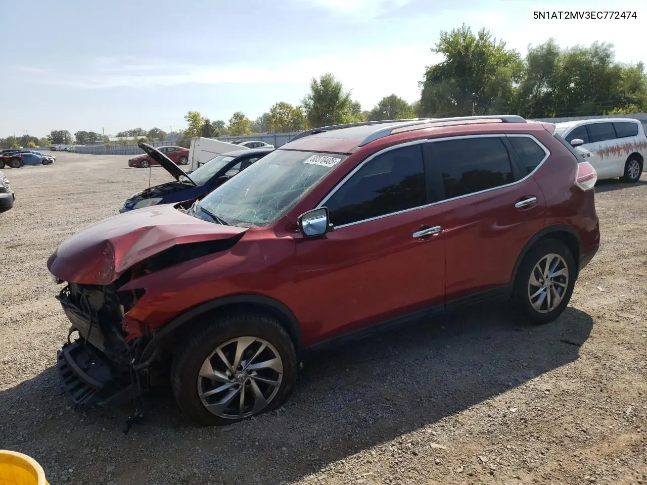 5N1AT2MV3EC772474 2014 Nissan Rogue S