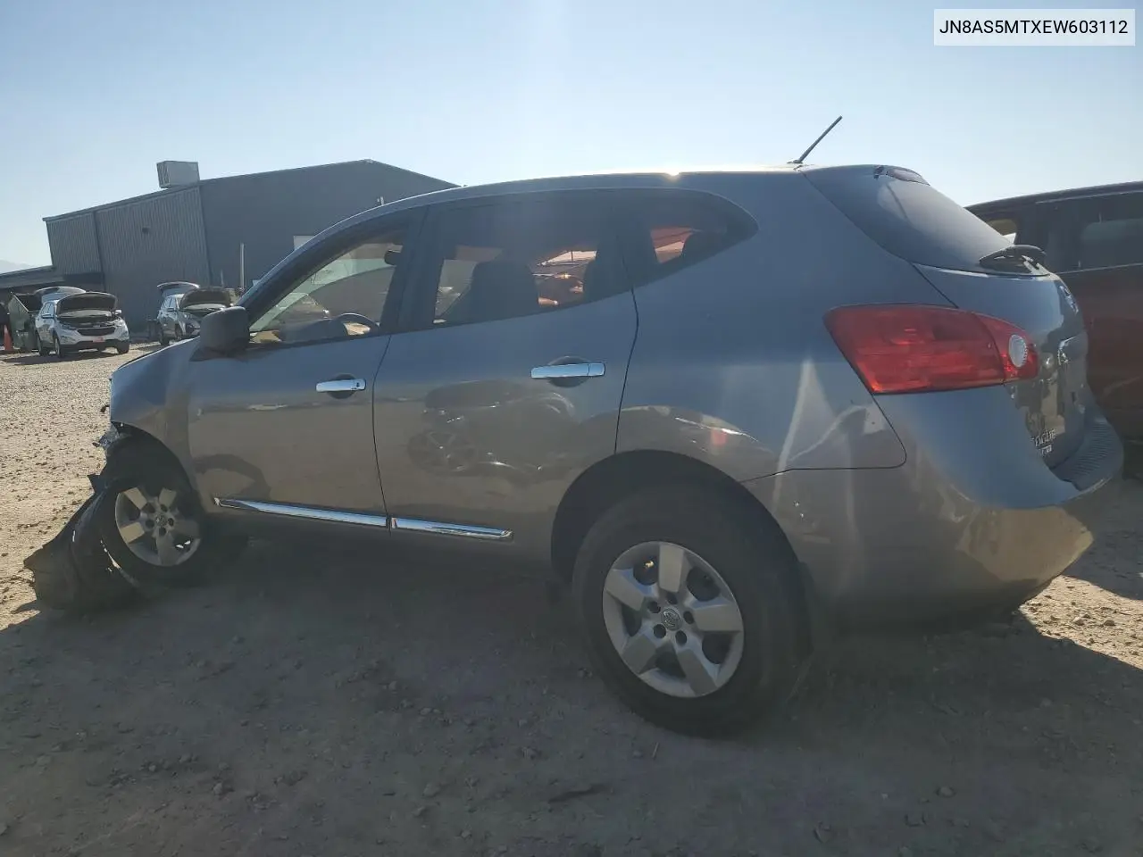 JN8AS5MTXEW603112 2014 Nissan Rogue Select S