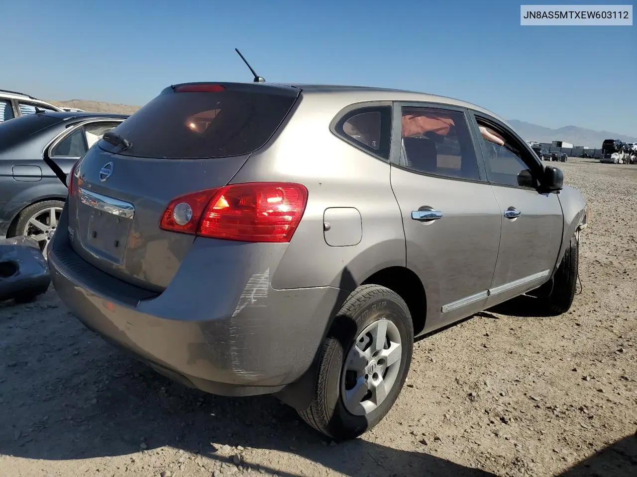 JN8AS5MTXEW603112 2014 Nissan Rogue Select S