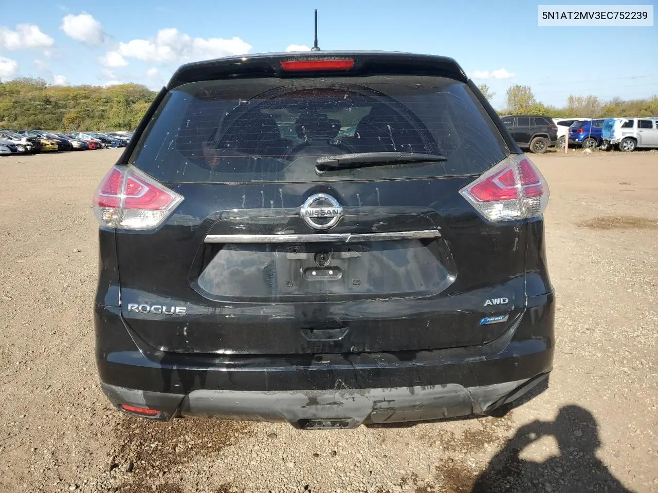 5N1AT2MV3EC752239 2014 Nissan Rogue S