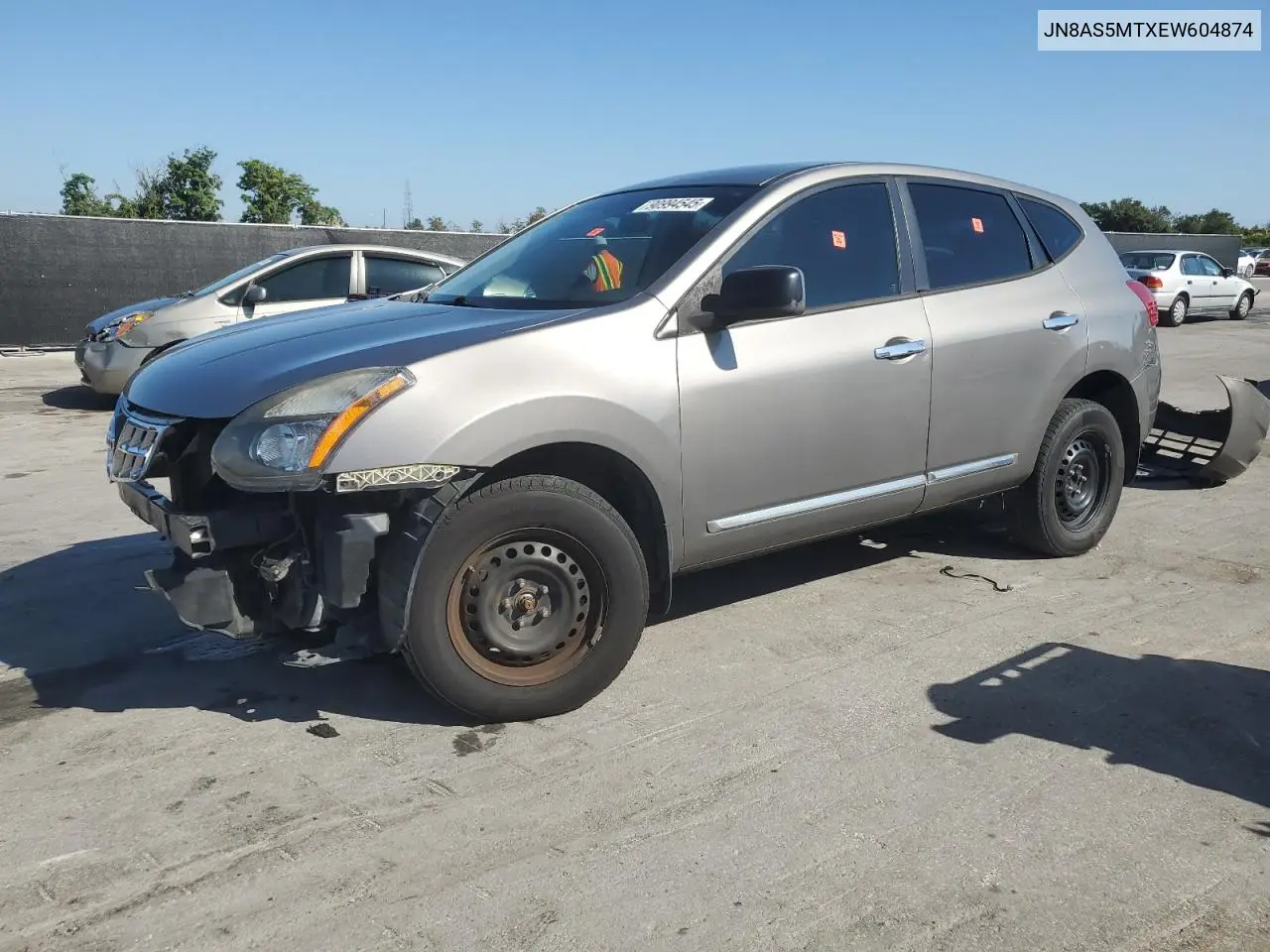 JN8AS5MTXEW604874 2014 Nissan Rogue Select S