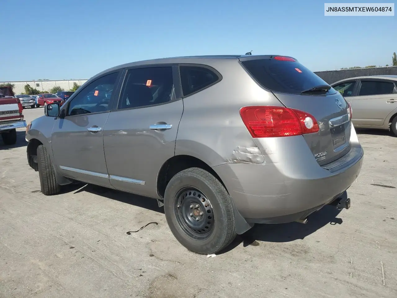 JN8AS5MTXEW604874 2014 Nissan Rogue Select S
