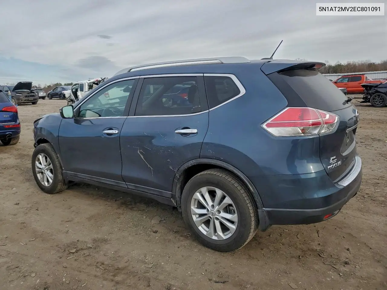5N1AT2MV2EC801091 2014 Nissan Rogue S