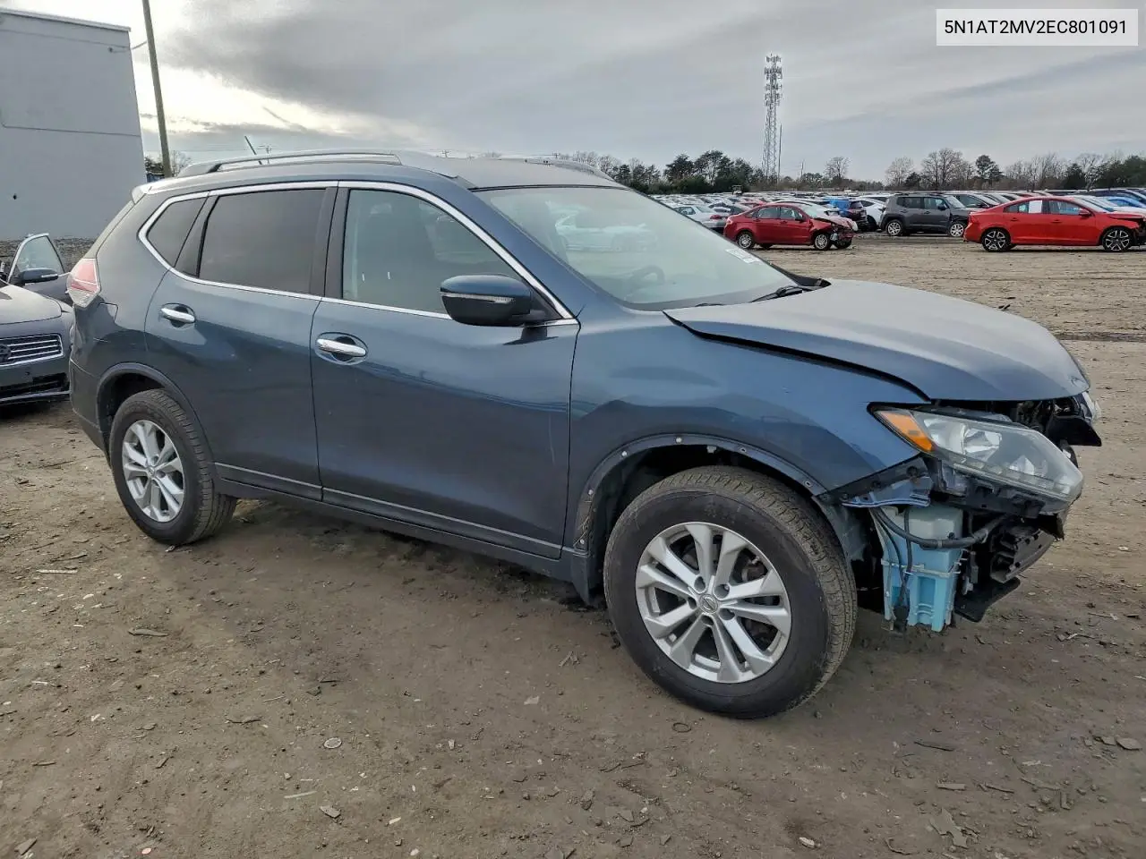 5N1AT2MV2EC801091 2014 Nissan Rogue S