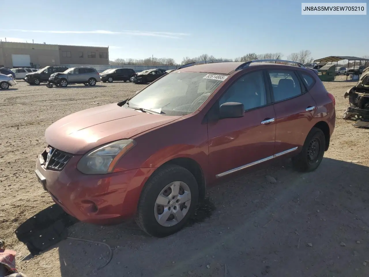 JN8AS5MV3EW705210 2014 Nissan Rogue Select S