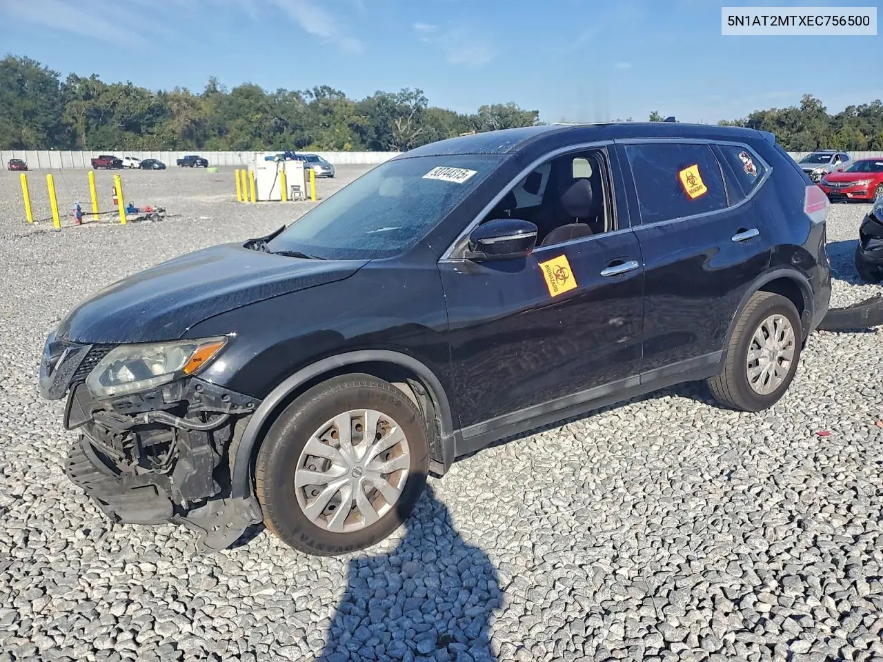 5N1AT2MTXEC756500 2014 Nissan Rogue S