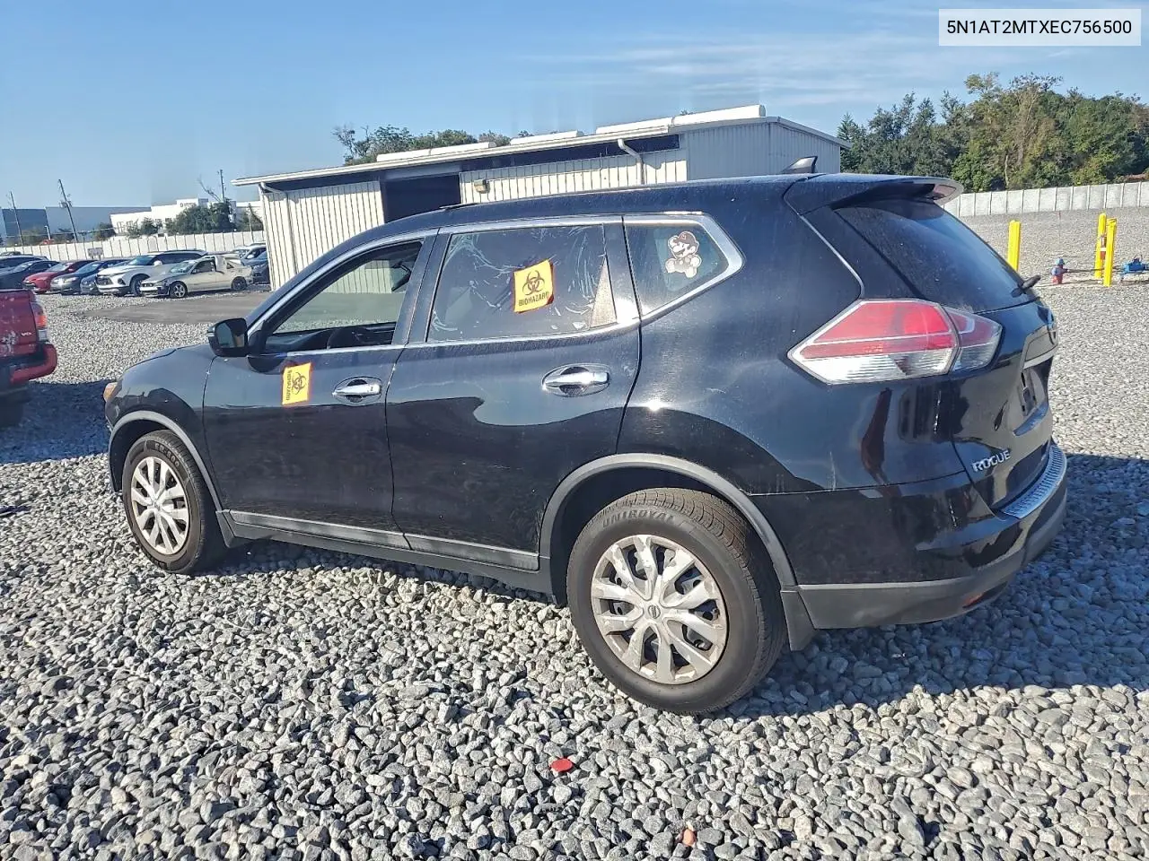 5N1AT2MTXEC756500 2014 Nissan Rogue S