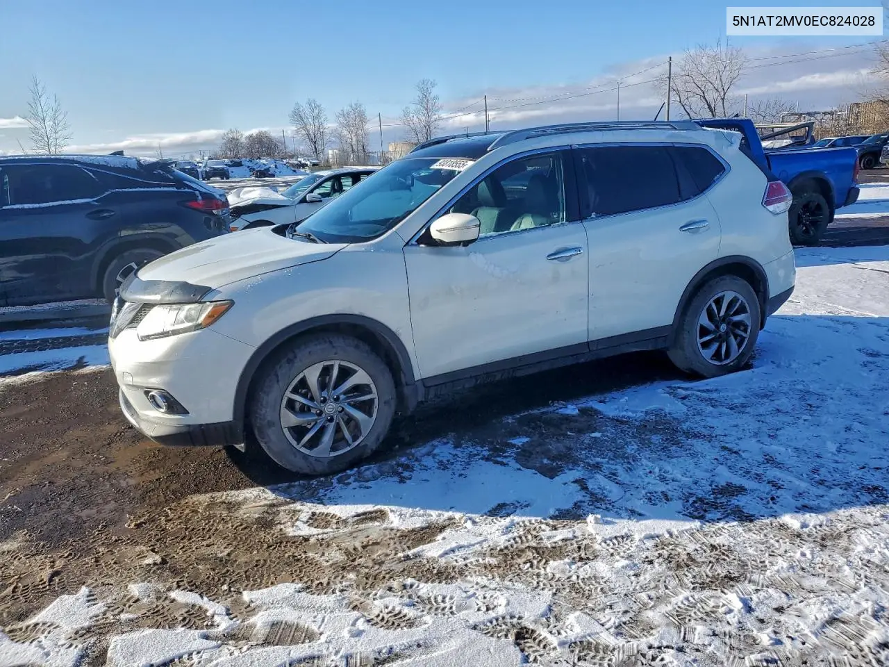 5N1AT2MV0EC824028 2014 Nissan Rogue S